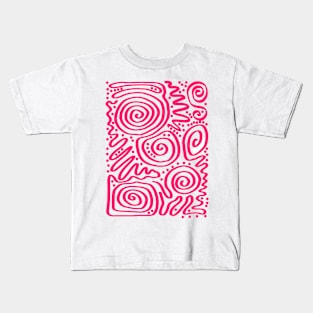 Abstract swirl design Kids T-Shirt